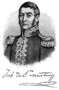 José de San Martin, general argentino do século XIX e líder da independência, 1901 de Unbekannt