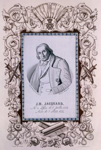 Joseph-Marie Jacquard, inventor do tear Jacquard, c1850 de Unbekannt