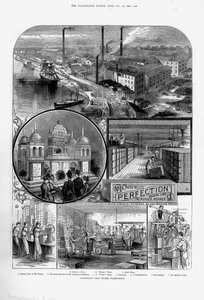 Joseph Crosfield & Sons fábrica de sabão em Bank Quarry, Warrington, Cheshire, 1886 de Unbekannt