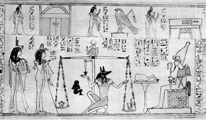 Julgamento dos Mortos, do Templo de Deir-el-Bahari, Egito, cerca de 1025 aC 1936 de Unbekannt