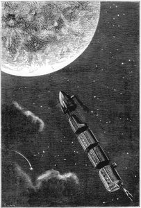 Jules Verne 1828-1905, Da Terra à Lua, 1865 de Unbekannt