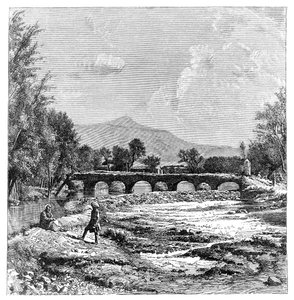 Rio Cabul, Afeganistão, 1895 de Unbekannt