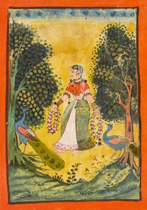 Kakubha Ragini, fólio de um Ragamala, ca. 1630. de Unbekannt