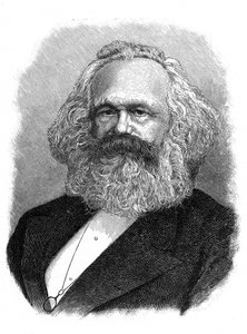 Karl Marx, teórico político, social e econômico alemão do século XIX de Unbekannt