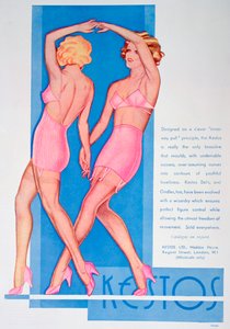 Anúncio de lingerie Kestos, 1935 de Unbekannt