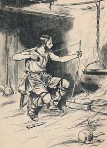 O rei Alfred esquece os bolos, c1907 de Unbekannt