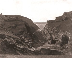 Rei Arthurs Castelo, Tintagel, Cornualha, 1894. de Unbekannt
