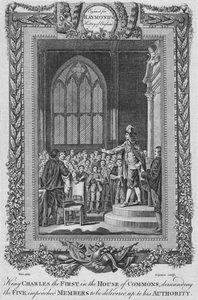 Rei Carlos o Primeiro na Câmara dos Comuns, c1787 de Unbekannt