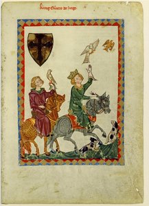 Rei Conrad, o Jovem, do Codex Manesse, entre 1305 e 1340 de Unbekannt