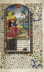 Rei Davi em oração Livro de Horas, 1450-1499 de Unbekannt