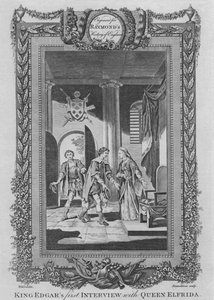 King Edgars primeira entrevista com a rainha Elfrida, c1787 de Unbekannt