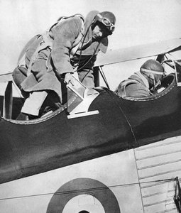 Rei Eduardo VIII em um avião, 1936 de Unbekannt