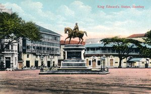 Estátua do rei Edwards, Bombaim, Índia, início do século XX de Unbekannt