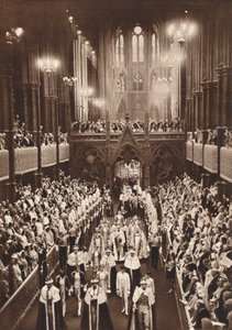 Procissão de coroação do rei George VI, Abadia de Westminster, 1937 de Unbekannt