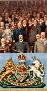 Rei George V na final da Copa, Wembley, 23 de abril de 1927, c1935 de Unbekannt