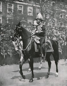 Rei George V no funeral de seu pai, rei Edward VII, Londres, 20 de maio de 1910. de Unbekannt