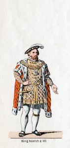 Rei Henrique VIII da Inglaterra, figurino para a peça de Shakespeares, Henrique VIII, século XIX de Unbekannt