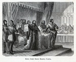 Carta do Rei João Magna Carta, 1882 de Unbekannt