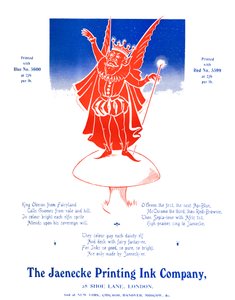 King Oberon - The Jaenecke Printing Ink Company, 1907 de Unbekannt