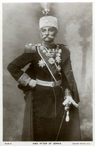 Rei Pedro I da Sérvia, c1903-c1918 de Unbekannt