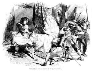 Rei Ricardo I 1157-1199 surpreendido por soldados austríacos de Unbekannt