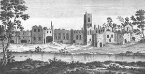 Abadia de Kirkstall, Leeds, West Yorkshire, século XVIII de Unbekannt