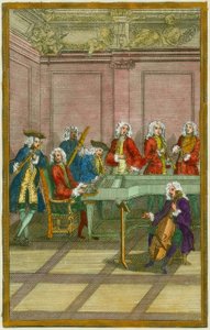 Concerto - gravura em cobre, século XVIII de Unbekannt
