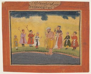 Os pais de Krishnas o procuram, ca. 1615 de Unbekannt