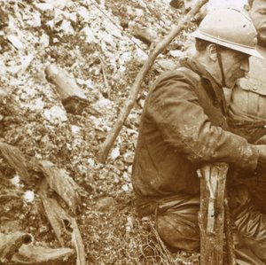 Trincheira de Krupp, Hill 140, Artois, norte da França, c1915-c1916 de Unbekannt