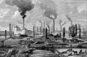 Obras de Krupps, Essen, Alemanha, 1896 de Unbekannt