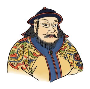 Kublai Khan 1215-1294 do Império Mongol e fundador da Dinastia Yuan, 1912 de Unbekannt