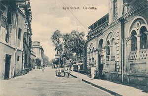 Rua Kyd. Calcutá, final do século XIX e início do século XX. de Unbekannt