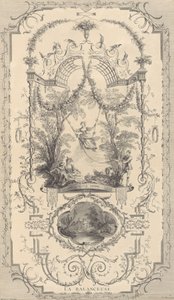 A Obra de Antoine Watteau Pintor do Rei em sua Academia Real de Pintura e Escultura..., ca. 1740. de Unbekannt