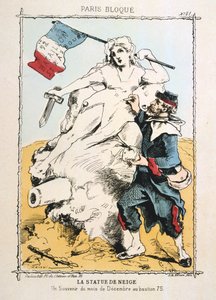 A estátua da neve, 1870-1871 de Unbekannt