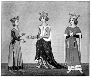 Vestido de senhora, século XIV, 1910 de Unbekannt