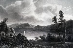 Lake George, Nova Iorque, 1855 de Unbekannt