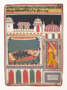 Lalit Ragini: Fólio de uma série ragamala Garland of Musical Modes, ca. 1680-90. de Unbekannt