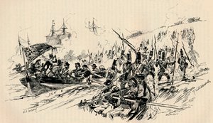 Desembarque de Sir Ralph Abercromby e das Forças Britânicas em Alexandria, 1801, 1884 de Unbekannt