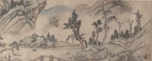 Paisagem, início do século XX, data espúria de 1577. de Unbekannt