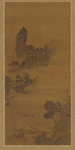 Paisagem com Ferry Boats, dinastia Qing, século XVIII. de Unbekannt