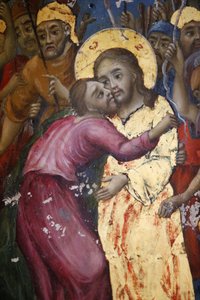 O Beijo de Judas Fresco da Igreja do Santo Sepulcro em Jerusalém, Israel de Unbekannt