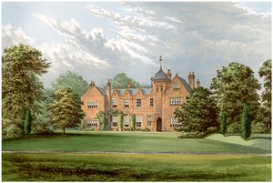 Lea, Lincolnshire, casa do Baronet Anderson, c1880 de Unbekannt
