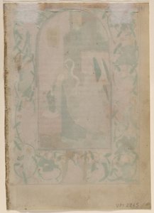 Folha de um livro de horas: Verso em branco, 1470s. de Unbekannt