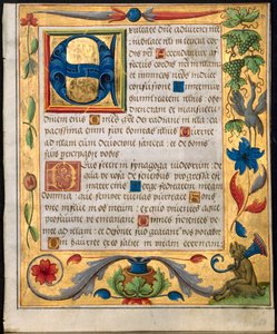 Folha de um Saltério e Livro de Orações, c. 1524 de Unbekannt