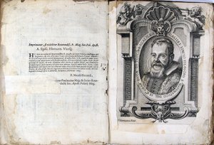 Folha do livro The Assayer Il Saggiatore de Galileo Galilei, 1623 de Unbekannt