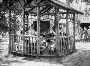 Aprendendo na floresta de Charlottenburg, Berlim, Alemanha, 1922 de Unbekannt