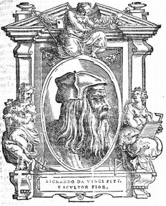 Leonardo da Vinci. De: Giorgio Vasari, A vida dos mais excelentes pintores, escultores e arquitetos italianos, 1568 de Unbekannt