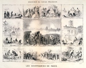 O sofrimento de Paris, 1870-1871 de Unbekannt