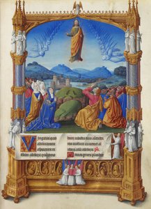 Les Très Riches Heures du Duc de Berry, Folio 184r - A Ascensão de Unbekannt