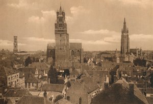 As Três Torres do Campanário, Catedral e Igreja de Nossa Senhora, c1928 de Unbekannt
